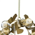 thumbnail image 4 of Northlight Matte Silver and Gold Rose Flowers Christmas Ball Ornament 4.5" (115mm), 4 of 5