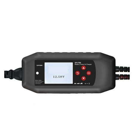 CAT-500 2 In 1 Battery Tester Battery Charger 8A Maintainer Automatic Trickle Charge For Lead Acid Lithium Batteries