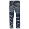 thumbnail image 2 of FWRD Boys' Bling Rip Slim Jeans Color: sky blue Size: 10, 2 of 3