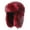 Claret, variant on Classical Cold Weather Trapper Hat Soft Plush Lining Full Day Comfortable Russian Hat For Family Outings Snow Sport