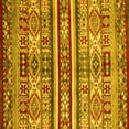 thumbnail image 1 of Ahgly Company Machine Washable Indoor Square Abstract Yellow Modern Area Rugs, 3' Square, 1 of 4