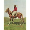 thumbnail image 2 of Remington, Frederic 12x14 Black Modern Framed Museum Art Print Titled - Indian Warrior on Horse-Fort Reno, 2 of 4