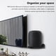 thumbnail image 2 of Rack de altavoces montado en la pared Seguridad para ahorrar espacio para Apple HomePod 2 (negro), 2 of 5