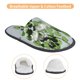 thumbnail image 3 of Fotbe Watercolor Green Leaves Pantuflas Peludas para Mujer con Estampado, Zapatillas de Peluche, Zapatos de Invierno para Casa, Uso Interior y Exterior-Large, 3 of 8