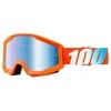 100% STRATA Goggle Orange - Mirror Blue Lens