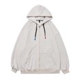 thumbnail image 4 of LOVZFMLL Cardigan for Women Men's Spring And Hooded Macaron Pocket Zipper Cardigan Sweater Coat, 4 of 7