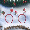 thumbnail image 4 of Diadema para fiestas navideñas y navideñas, aro para el pelo, tocados para niños, 4 of 5