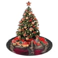 thumbnail image 5 of Christmas Tree Skirt 48" Gay Santa Daddy Xmas Tree Skirts Mat for New Year Holiday Christmas Party Decorations, 5 of 5