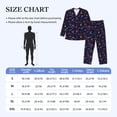 thumbnail image 4 of Susaid Games Print Men's Long Sleeve Pajama Set, Two-Piece Button-Down Loungewear PJs Set, Comfortable Sleepwear for Relaxation-Medium, 4 of 7