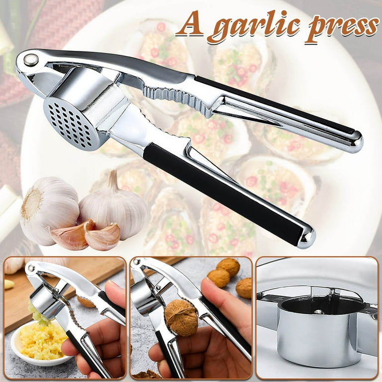 Garlic Press,Multi-Purpose Garlic Press Cuber Presser Grater Chopper Mincer  Kitchen Tool 