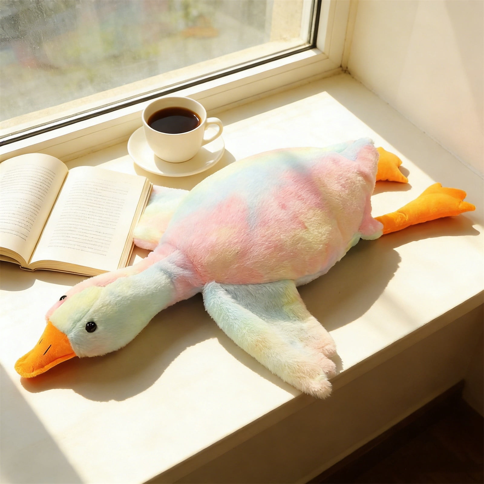 Toy Goose Weighted Plush Animals Duck Stuffed Animals Plush Pillow Toy Gifts for Soft Anxiety Relief Pet Companion