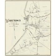 Waretown New Jersey - Woolman 1878 - 23 x 27.56 - Glossy Satin Paper