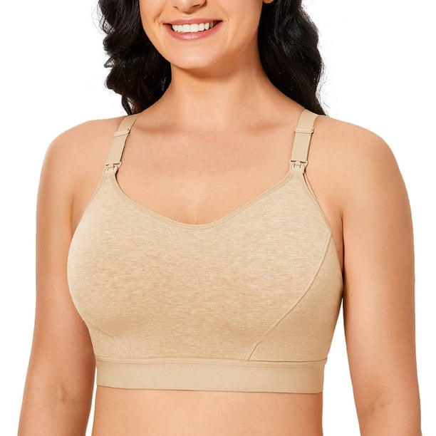 Sostén de Lactancia Deportiva Gratlin 5XL Sin Aros de Algodón para Maternidad