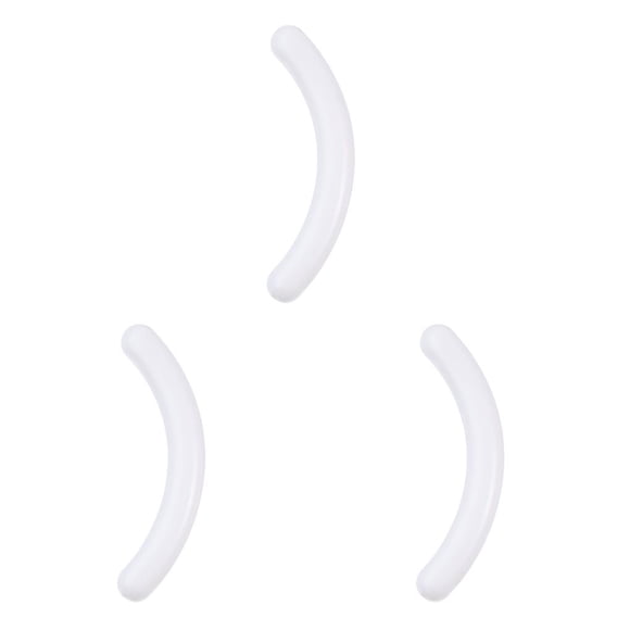 Seitruly Recambios para rizador de pestañas Buena elasticidad No es fácil de romper Resistente Práctico Reemplace la tira adhesiva Blanco Blanco (Único) 3piezas
