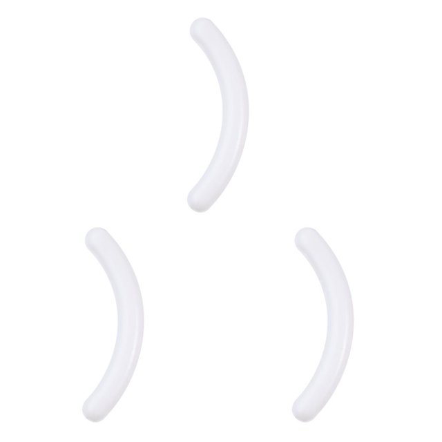 Seitruly Recambios para rizador de pestañas Buena elasticidad No es fácil de romper Resistente Práctico Reemplace la tira adhesiva Blanco Blanco (Único) 3piezas