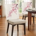 thumbnail image 4 of Cherry Blossoms Chair Back Covers, Removable Chair Covers for Dining Chairs Set of 8, Washable Chairs Slipcovers Back Seat Protector for Wedding Party 19"x20", 4 of 9