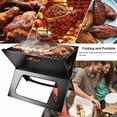 thumbnail image 6 of 17x10in Foldable Portable BBQ Grill Foldable Charcoal Grill Camping Garden Outdoor Travel, 6 of 12