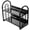 Black, variant on 2-Tier Countertop Organizer Rack, Bathroom Vanity Storage Shelf, Cosmetic Skincare Holder for Makeup, Toiletries, Spice
