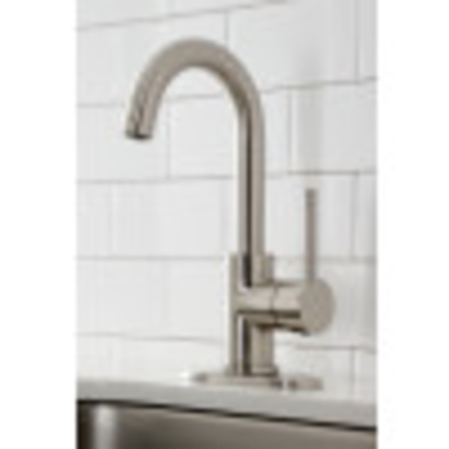 Kingston Brass LS8538DL Concord Single-Handle Bar Faucet, Brushed Nickel