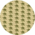 thumbnail image 1 of Ahgly Company Machine Washable Indoor Round Transitional Dark Golden Rod Brown Area Rugs, 5' Round, 1 of 7