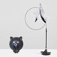 thumbnail image 3 of Interactive Cat Teaser Wand Toy with Feathers Suction Cup for Indoor Kitty Exercise Play Stimulation Training, 3 of 5