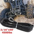thumbnail image 2 of Polyethylene Strong Traction Rope Synthesis Winch Rope Winch Rope Car Emergency Trailer Rope Rescue Rope ,Easy to Use, 2 of 10