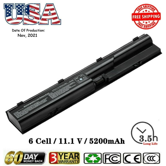 633805-001 Laptop Battery for HP ProBook 4540S 4530S 4440S 4430S 4540S Series