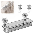 thumbnail image 1 of Organizador de Ducha con Ventosa, Soporte Corrugado con Ventosa, Organizador de Baño Acrílico para Ducha y Cocina., 1 of 5
