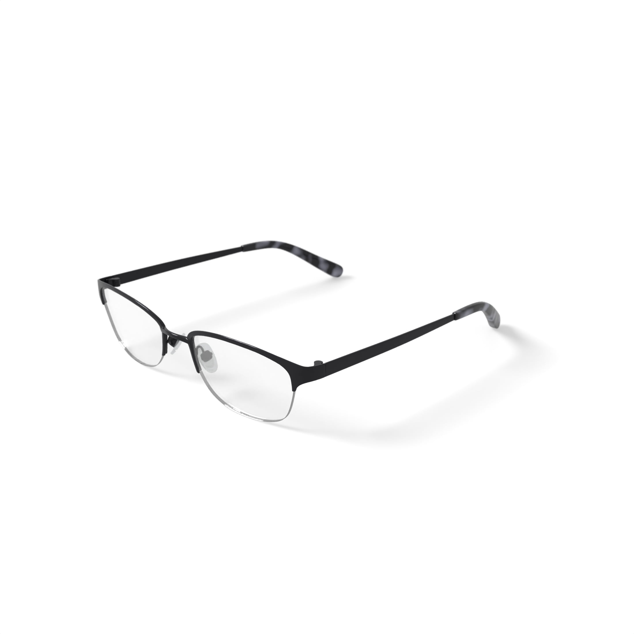 TiFlex Women's TFL2101 Browline Browline Prescription Eyeglasses with Case, Navy