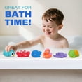 thumbnail image 3 of BenBen 6Pcs Color Changing Bath Toys for Toddler, No Hole Mold Free Ocean Animal Baby Bathtub Toys, 3 of 7