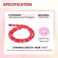 thumbnail image 2 of Uxcell Polymer Clay Beads Spacers, Round Flat Handmade Bead Spacer for Craft Home Decor Chain Bracelets Jewelry Making Red/Blue/Orange, 2 of 6