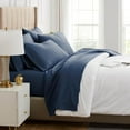 thumbnail image 3 of Neutral Solid Color Brushed Microfiber Deep Pocket Sheet Set, 3 of 9