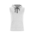 thumbnail image 5 of AHTJRT Men's Athletic Sleeveless Hooded Tank Top Lightweight Soft Comfy Tee White 2XL, 5 of 5