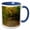 Blue/White, variant on 3drose, Itasca State Park, Minnesota, Usa, Bike Path, 15oz Two-tone Blue Mug