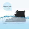 thumbnail image 7 of DKSUKO Women's Rain Boots Waterproof High Top Rain Shoes with Lace Up Anti-Slip Garden Shoes (9 B(M) US, Black and White), 7 of 7