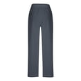 thumbnail image 7 of GUACER Pants for Women Casual Linen Drawstring Waisted with Lace Hem Boho Eyelet Trim Straight Leg Pants, 7 of 7