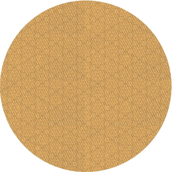 Ahgly Company Indoor Round Patterned Beer Orange Area Rugs, 6' Round