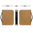 thumbnail image 4 of HELLHERO Tan Grain PU Leather Bible Cover for Women and Men, Portable Church Bible Bag with Top Handle for Bible Study and Daily Prayer, 4 of 12