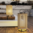 thumbnail image 7 of Outdoor Solar Lamp Outdoor Hollowed-Out Floor Lights Aluminum Braided Rope Lantern for Garden, Yellow, 7 of 7