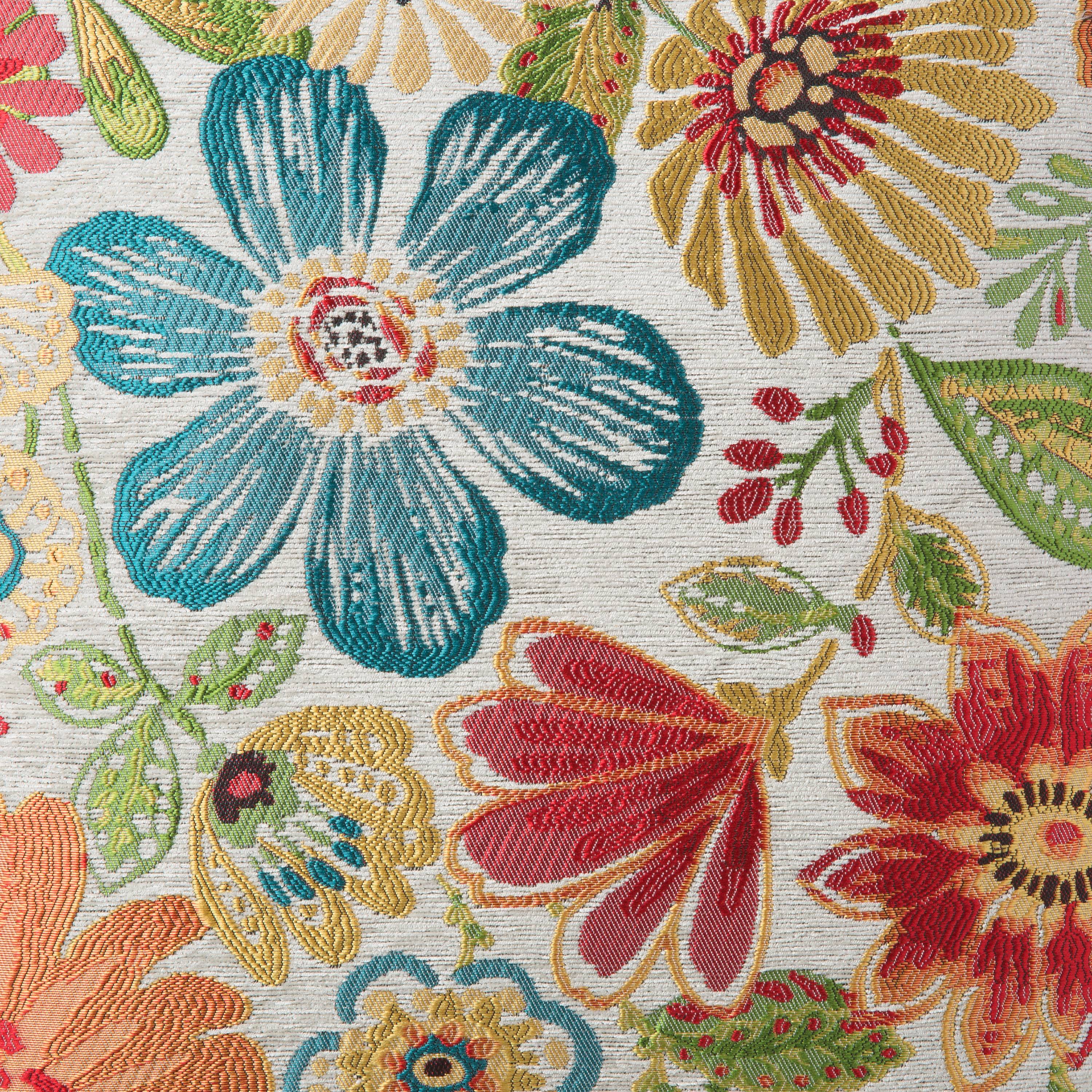 Better Homes & Gardens Garden Blossoms Decorative Throw Pillow, 20" x 20", Multicolor
