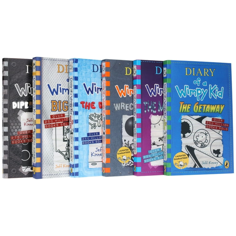 Diary of a Wimpy Kid (12-17) 6 Books by Jeff Kinney - Ages 7+