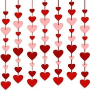 80 Pieces Hearts Felt Garland - NO DIY