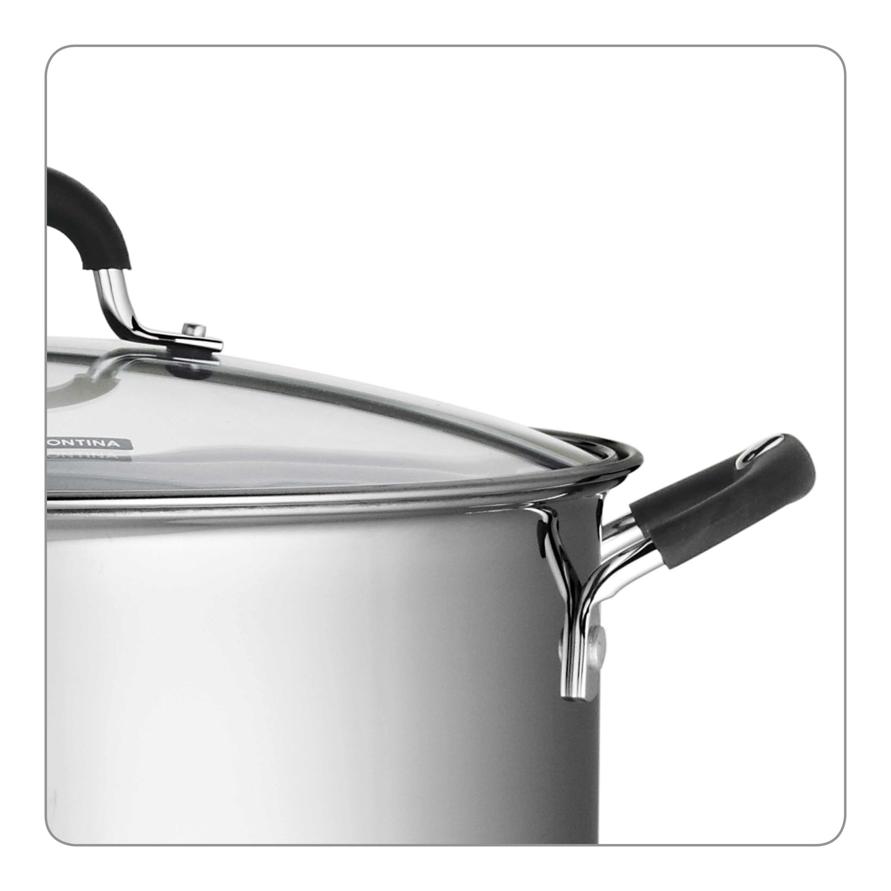 Tramontina 16 qt or 24 quart Stainless Steel Stock Pot with Lid Stockpot  ProLine