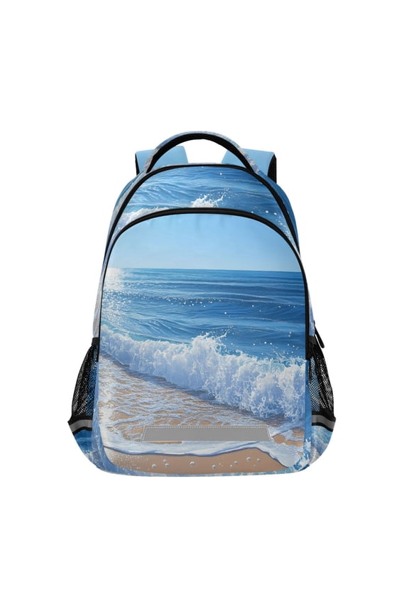 Summer Ocean Backpack Elementary School Bag Bookbag Travel Rucksack