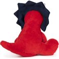 thumbnail image 3 of GUND Carson Triceratops Peluche Dinosaure, Rouge et Bleu, 12 Pouces, 3 of 3