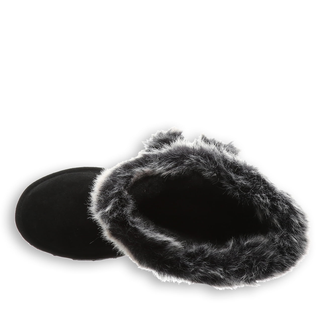 BEARPAW Women's Tama Boots - Sheepskin Lined, Rabbit Fur Upper, Slip-On Winter Boots In Chocolate