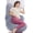 Gray, variant on Cooling Pregnancy Pillow,Original F Shaped Maternity Pillow for Pregnant Women with Adjustable Wedge Pillow, Full Body Support Pregnancy Pillows for Side Sleeping with Velvet Cover, Light Grey