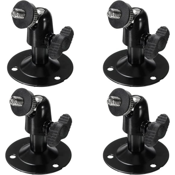 ERDS-Adjustable Security Wall Mount for Arlo, Oculus Sensor - Aluminium Alloy Outdoor Camera Mount With 360° Rotation 1/4" Screw (4 Pack)