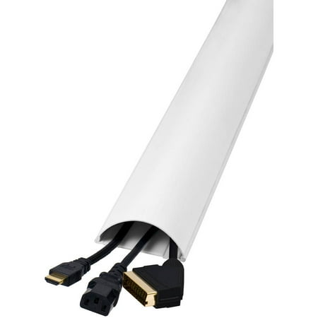 AVF UA180W-A Premium Cable Management, 6', White (Best Way To Hide Cords On Wall)