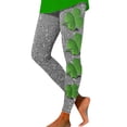 thumbnail image 1 of Gibobby Leggings Translúcido Mujer Leggings para mujer Casual Entrenamiento Out Leggings St Pa Day Print Color Block Pantalones Elástico Leggings（Gris， XL), 1 of 4